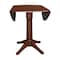 International Concepts Round 42 in Round Dual Drop Leaf Pedestal Table, 36.3 inH, Espresso, 42 W, 42 L, 36.3 in H, Wood K581-42DPT-27B-6B - alternate 4